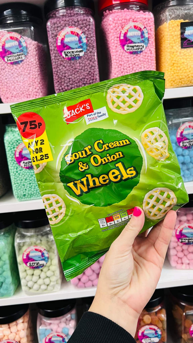 Sour cream and onion wheels Retro UK