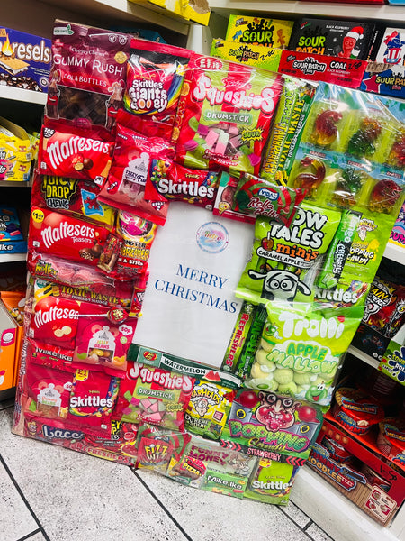 Giant green & red sweets Hamper Board