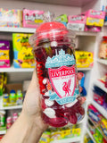 Sweet jars with sticker ( football/character)