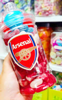 Sweet jars with sticker ( football/character)