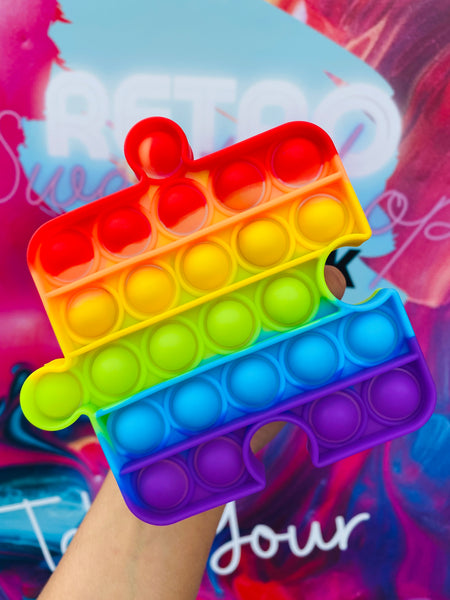 Puzzle piece Rainbow Pop It