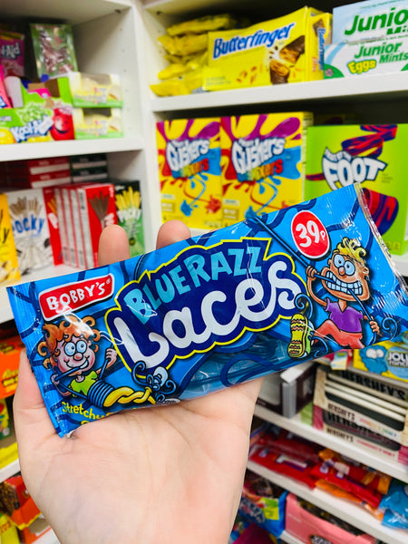 Blue Raspberry Laces Sweets Recipe Bobbys Blue Raspberry Laces โ Retro SweetShop UK